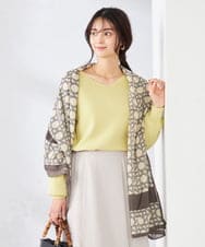 KS3GD03029 a.v.v(アー・ヴェ・ヴェ) 大判ストール グレー