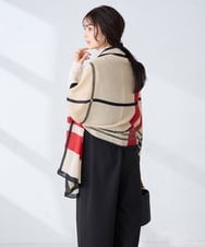 KS3GD03029 a.v.v(アー・ヴェ・ヴェ) 大判ストール グレー