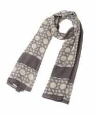 KS3GD03029 a.v.v(アー・ヴェ・ヴェ) 大判ストール グレー