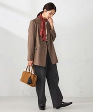 KS3JA02024 a.v.v(アー・ヴェ・ヴェ) ボウタイスカーフシュシュセット ネイビー