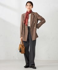 KS3JA02024 a.v.v(アー・ヴェ・ヴェ) ボウタイスカーフシュシュセット ネイビー