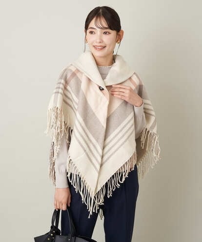 KS3JS20044 a.v.v リバーシブルポンチョ