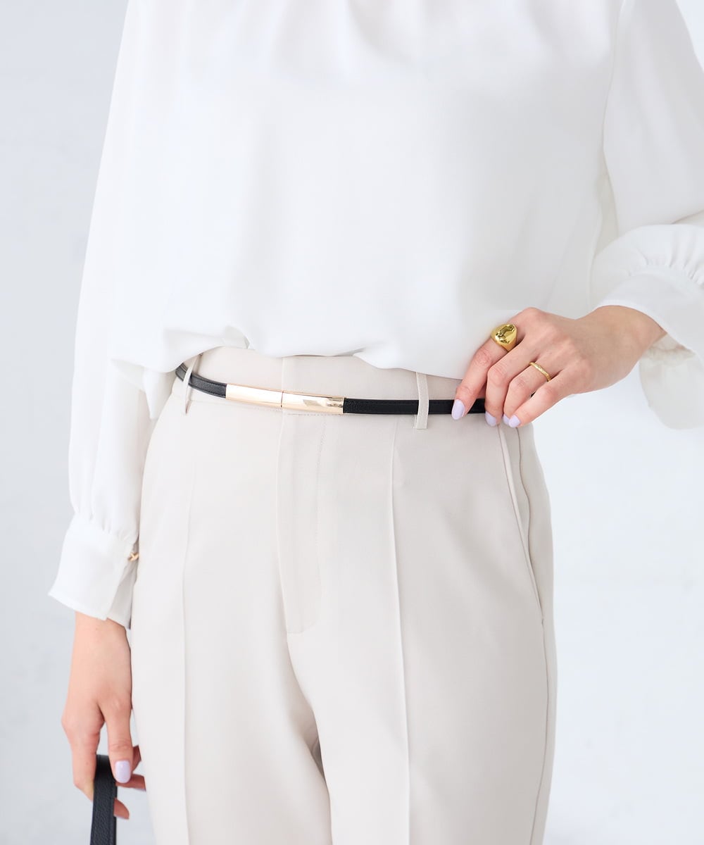 KS4GD04034 a.v.v(アー・ヴェ・ヴェ) 【雑誌InRed(宝島社)4月号掲載】ビットベルト ブラック