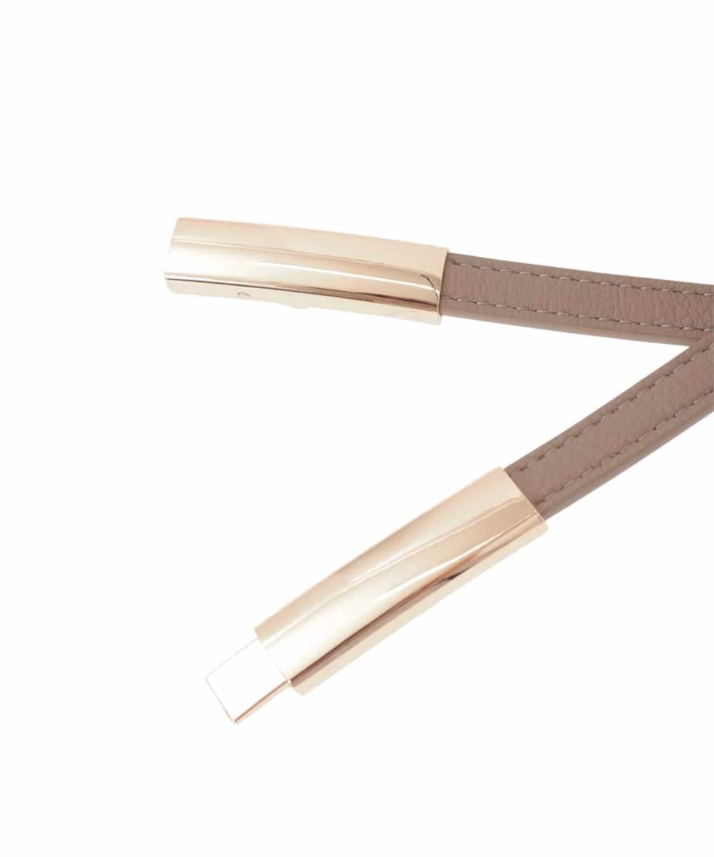 KS4GD04034 a.v.v(アー・ヴェ・ヴェ) 【雑誌InRed(宝島社)4月号掲載】ビットベルト グレージュ