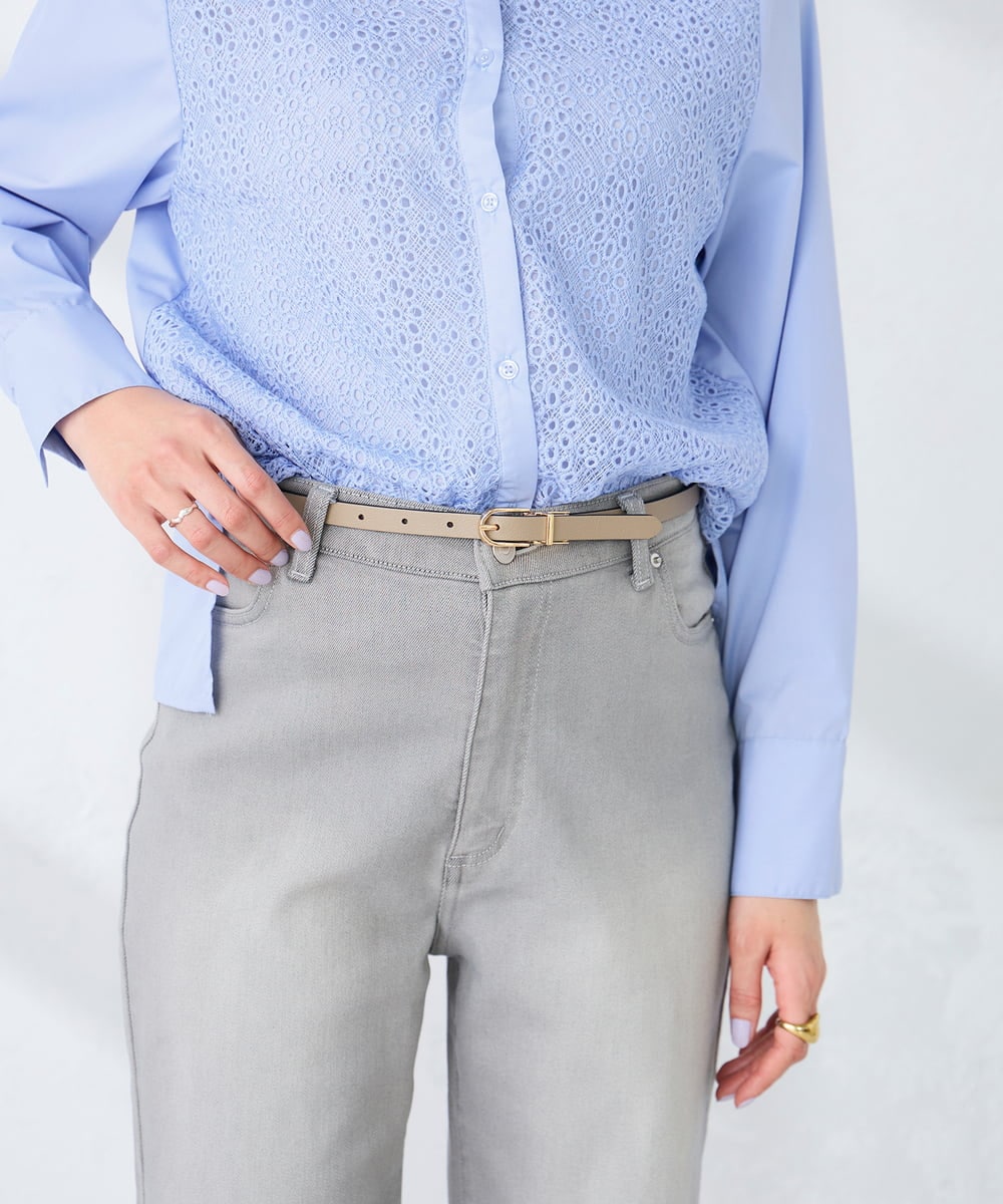 KS4GD05034 a.v.v(アー・ヴェ・ヴェ) リバーシブルベルト アイボリー