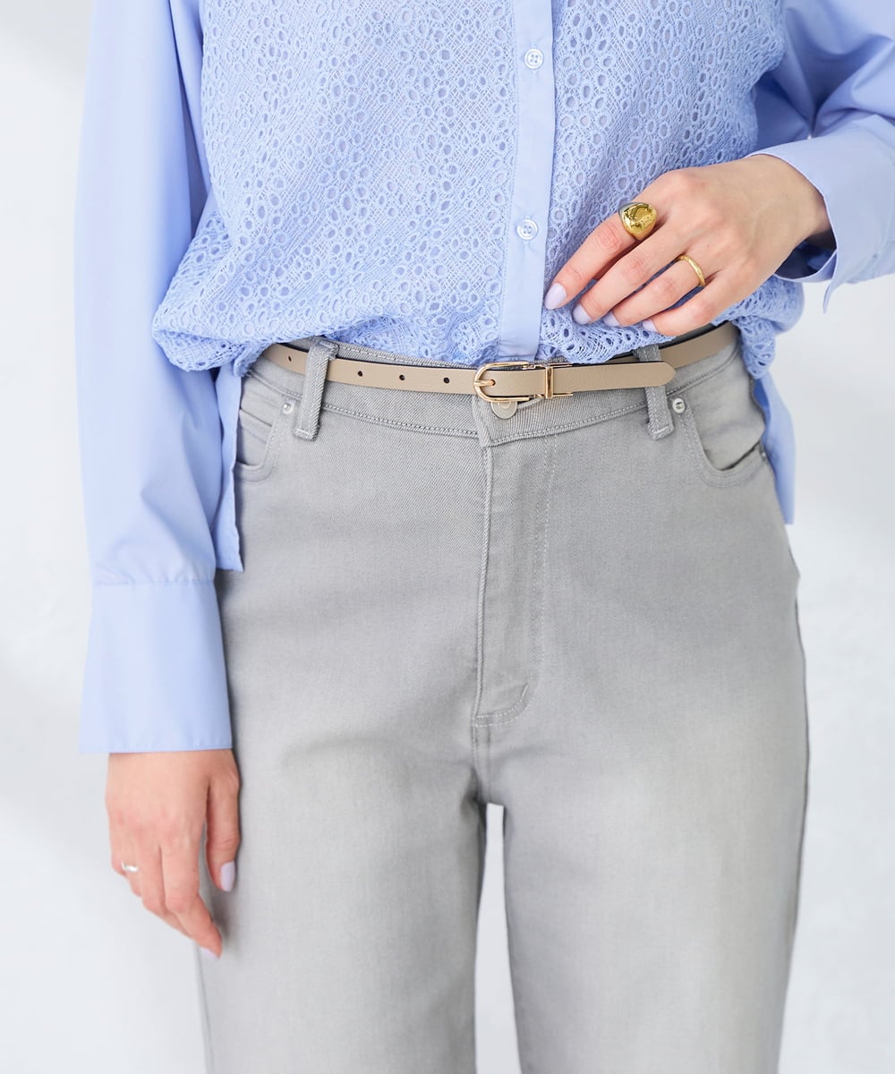 KS4GD05034 a.v.v(アー・ヴェ・ヴェ) リバーシブルベルト アイボリー