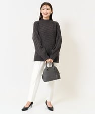 KS5AA14054 a.v.v(アー・ヴェ・ヴェ) ダブルジップハンドバッグ アイボリー