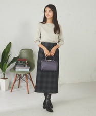 KS5AD09059 a.v.v(アー・ヴェ・ヴェ) ミニボストンバッグ パープル