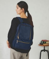 KS5AD11059 a.v.v(アー・ヴェ・ヴェ) 【多機能/A4収納可能】ナイロンリュック ネイビー