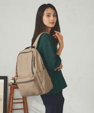 KS5AD11059 a.v.v(アー・ヴェ・ヴェ) 【多機能/A4収納可能】ナイロンリュック ネイビー