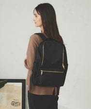 KS5AD11059 a.v.v(アー・ヴェ・ヴェ) 【多機能/A4収納可能】ナイロンリュック ネイビー