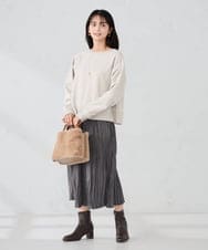 KS5AD19069 a.v.v(アー・ヴェ・ヴェ) バンブーハンドルファーバッグ ベージュ