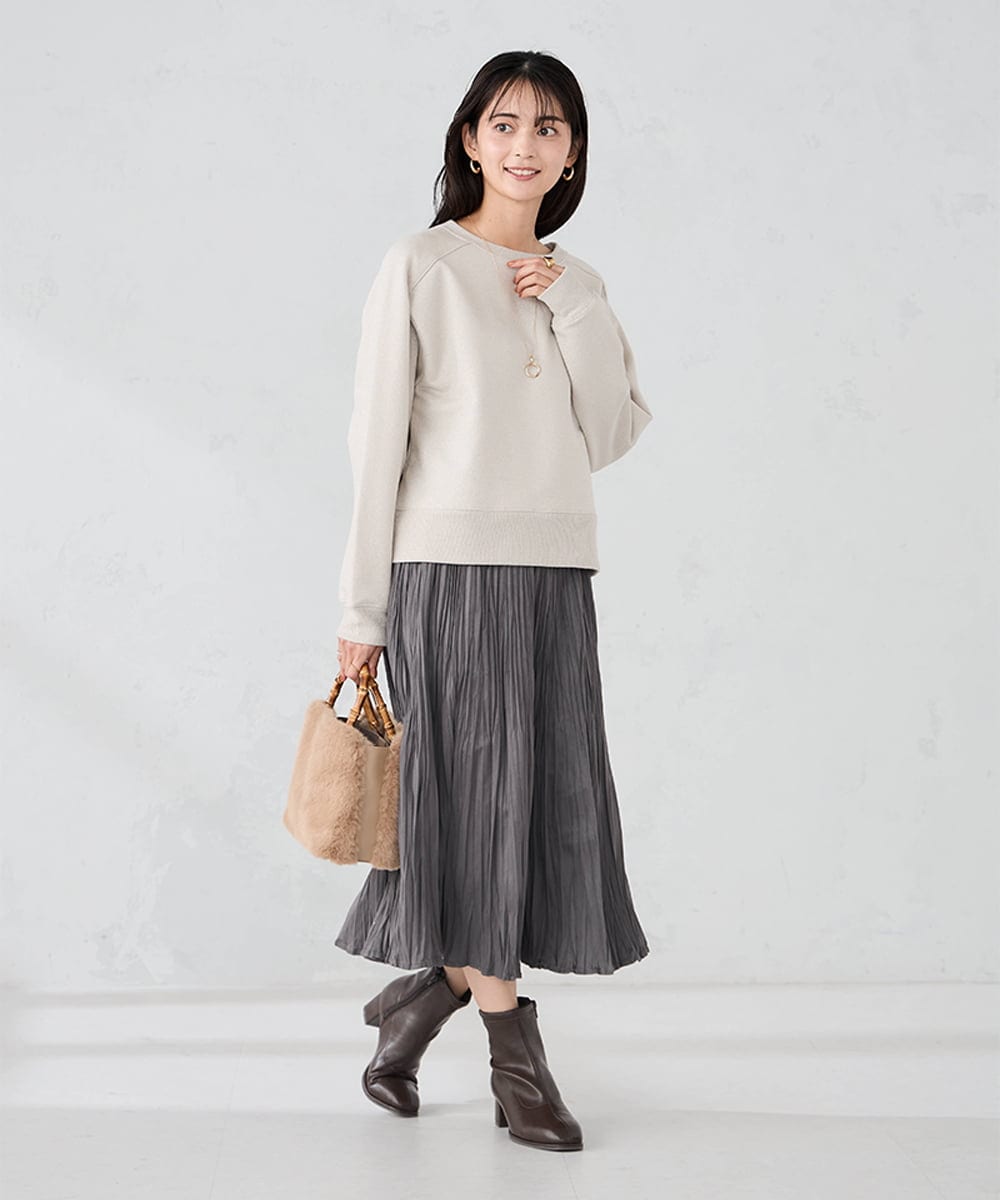 KS5AD19069 a.v.v(アー・ヴェ・ヴェ) バンブーハンドルファーバッグ ベージュ