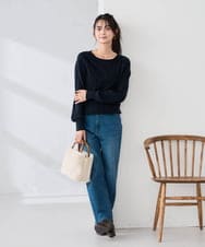 KS5AD19069 a.v.v(アー・ヴェ・ヴェ) バンブーハンドルファーバッグ ベージュ