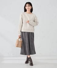 KS5AD19069 a.v.v(アー・ヴェ・ヴェ) バンブーハンドルファーバッグ ベージュ