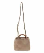 KS5AD19069 a.v.v(アー・ヴェ・ヴェ) バンブーハンドルファーバッグ ベージュ