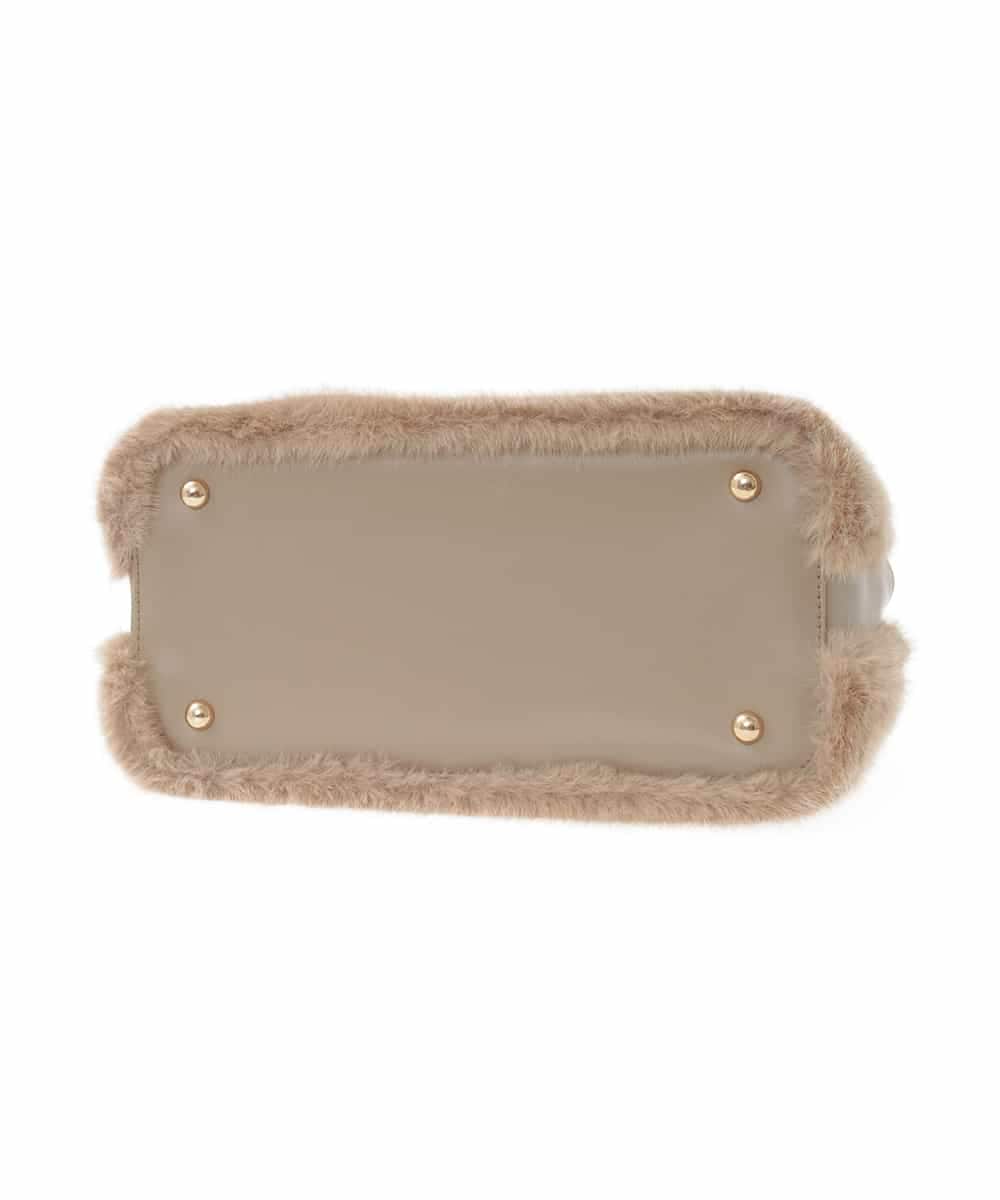 KS5AD19069 a.v.v(アー・ヴェ・ヴェ) バンブーハンドルファーバッグ ベージュ