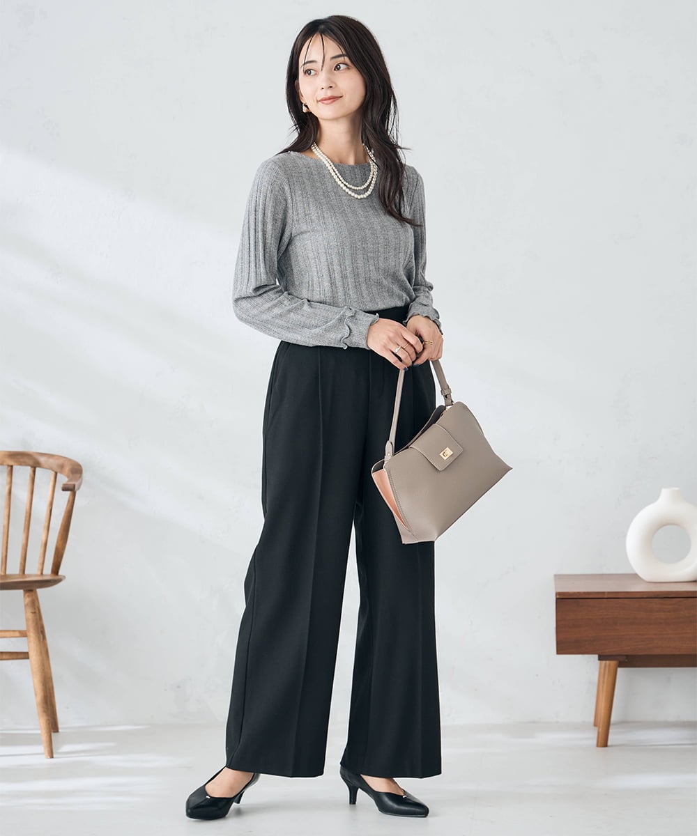 KS5AD20059 a.v.v(アー・ヴェ・ヴェ) バイカラービットバッグ アイボリー