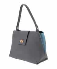 KS5AD20059 a.v.v(アー・ヴェ・ヴェ) バイカラービットバッグ ダークグレー