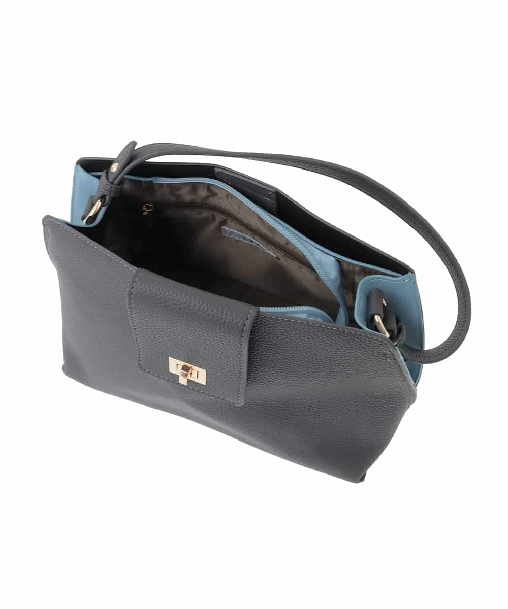 KS5AD20059 a.v.v(アー・ヴェ・ヴェ) バイカラービットバッグ ダークグレー