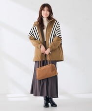 KS5AG03064 a.v.v(アー・ヴェ・ヴェ) ワイドボストンバッグ ベージュ