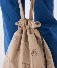KS5AG05045 a.v.v(アー・ヴェ・ヴェ) 刺繍トートバッグ ベージュ