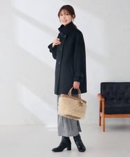 KS5AG09059 a.v.v(アー・ヴェ・ヴェ) カーリーファー トート バッグ ネイビー