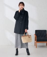 KS5AG09059 a.v.v(アー・ヴェ・ヴェ) カーリーファー トート バッグ ネイビー