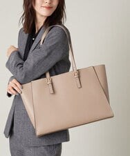 KS5AV31054 a.v.v(アー・ヴェ・ヴェ) 【A4収納/通勤におすすめ】2WAYトート ベージュ