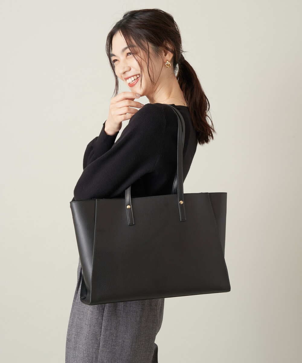 KS5AV31054 a.v.v(アー・ヴェ・ヴェ) 【A4収納/通勤におすすめ】2WAYトート ブラック