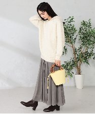 KS5ED02064 a.v.v(アー・ヴェ・ヴェ) バンブーハンドルミニバケツトート ライトイエロー