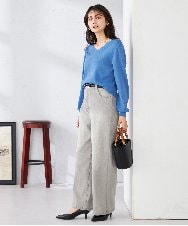 KS5ED02064 a.v.v(アー・ヴェ・ヴェ) バンブーハンドルミニバケツトート ライトイエロー