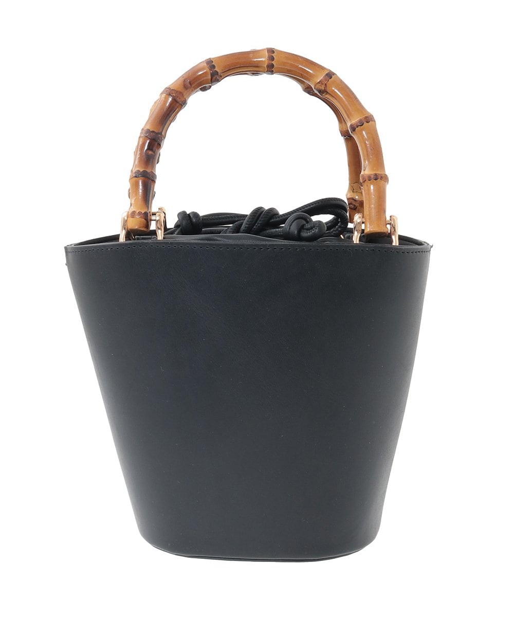 KS5ED02064 a.v.v(アー・ヴェ・ヴェ) バンブーハンドルミニバケツトート ライトイエロー