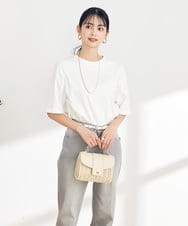 KS5GA03069 a.v.v(アー・ヴェ・ヴェ) かごフラップハンドバッグ アイボリー