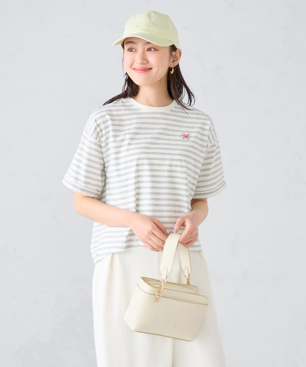 KS5GD04059 a.v.v(アー・ヴェ・ヴェ) 【雑誌InRed(宝島社)4月号掲載】アシンメトリーバッグ アイボリー