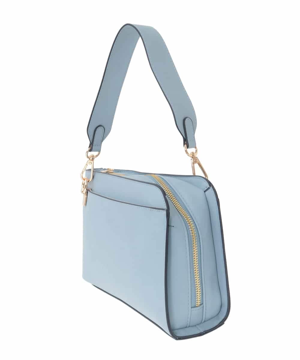 KS5GD04059 a.v.v(アー・ヴェ・ヴェ) 【雑誌InRed(宝島社)5月号掲載】アシンメトリーバッグ ライトブルー