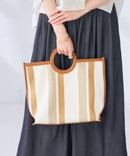 KS5GD06059 a.v.v(アー・ヴェ・ヴェ) 丸手キャンバストート ベージュ