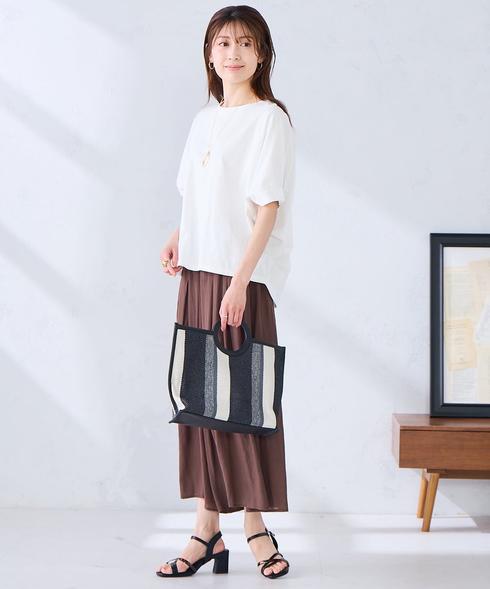 KS5GD06059 a.v.v(アー・ヴェ・ヴェ) 丸手キャンバストート ブラック