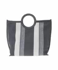 KS5GD06059 a.v.v(アー・ヴェ・ヴェ) 丸手キャンバストート ブラック