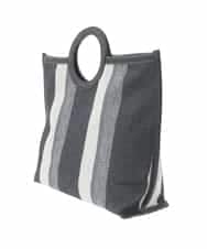 KS5GD06059 a.v.v(アー・ヴェ・ヴェ) 丸手キャンバストート ブラック