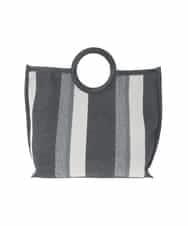 KS5GD06059 a.v.v(アー・ヴェ・ヴェ) 丸手キャンバストート ブラック