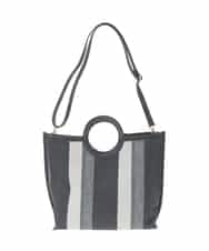 KS5GD06059 a.v.v(アー・ヴェ・ヴェ) 丸手キャンバストート ブラック