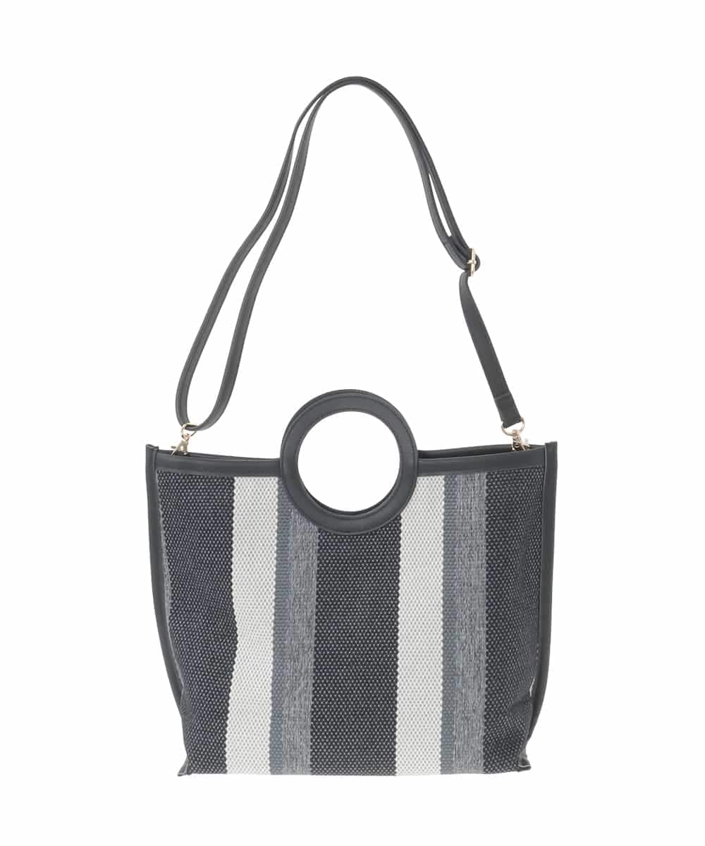 KS5GD06059 a.v.v(アー・ヴェ・ヴェ) 丸手キャンバストート ブラック