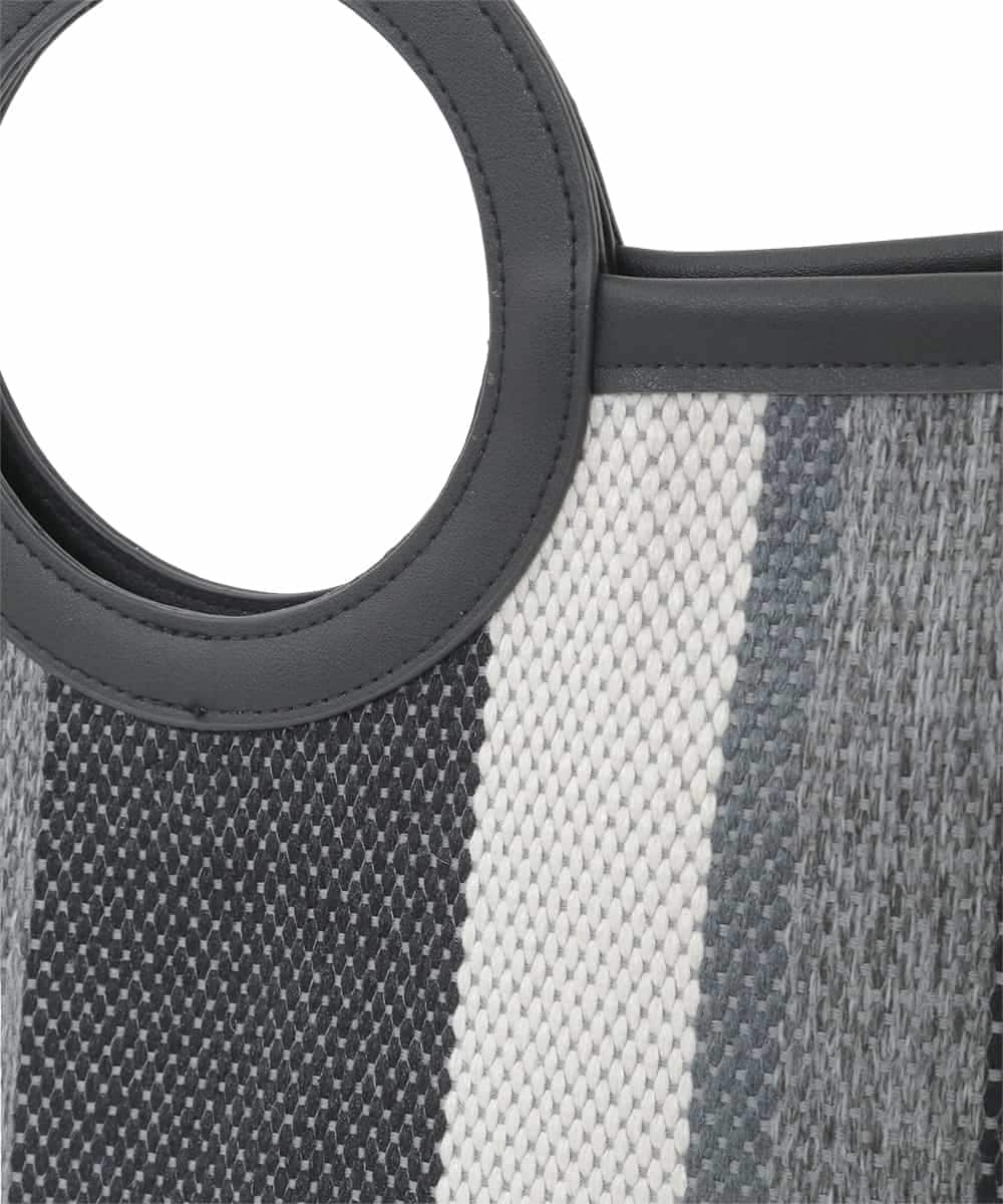 KS5GD06059 a.v.v(アー・ヴェ・ヴェ) 丸手キャンバストート ブラック