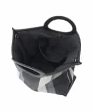 KS5GD06059 a.v.v(アー・ヴェ・ヴェ) 丸手キャンバストート ブラック