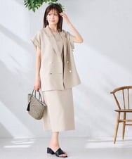 KS5GD07059 a.v.v(アー・ヴェ・ヴェ) ラメカゴバッグ ベージュ