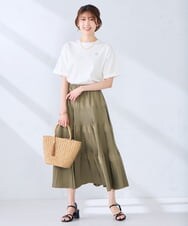 KS5GD07059 a.v.v(アー・ヴェ・ヴェ) ラメカゴバッグ ベージュ