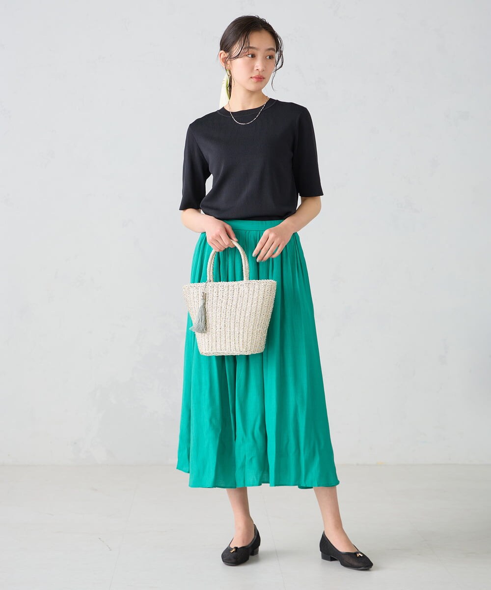 KS5GD07059 a.v.v(アー・ヴェ・ヴェ) ラメカゴバッグ ベージュ