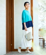 KS5GD07059 a.v.v(アー・ヴェ・ヴェ) ラメカゴバッグ ベージュ