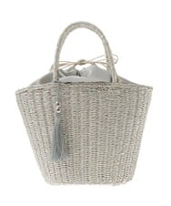 KS5GD07059 a.v.v(アー・ヴェ・ヴェ) ラメカゴバッグ ベージュ